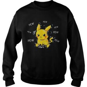 Pokemon Playing Game Pikachu Pew Sweatshirt